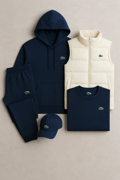 Ensemble Premium LC – Sweat à capuche, Pantalon, T-shirt, Gilet et Casquette